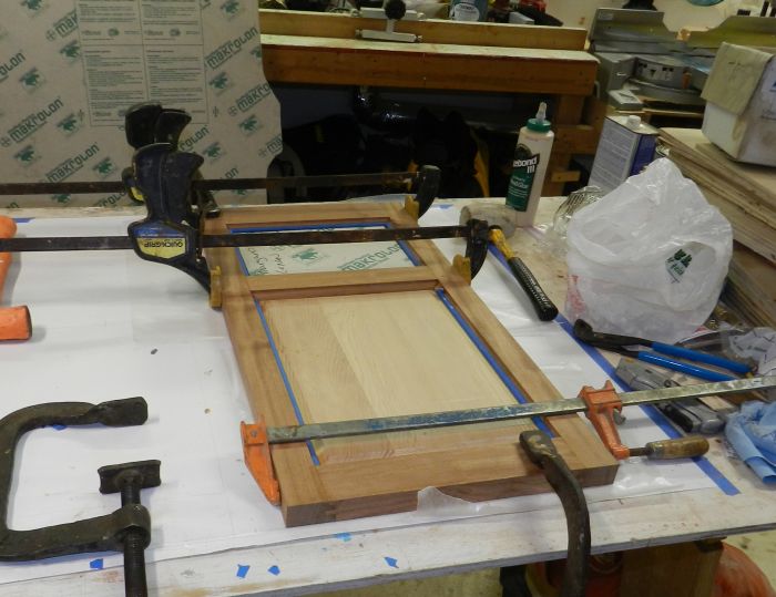 glued up doors